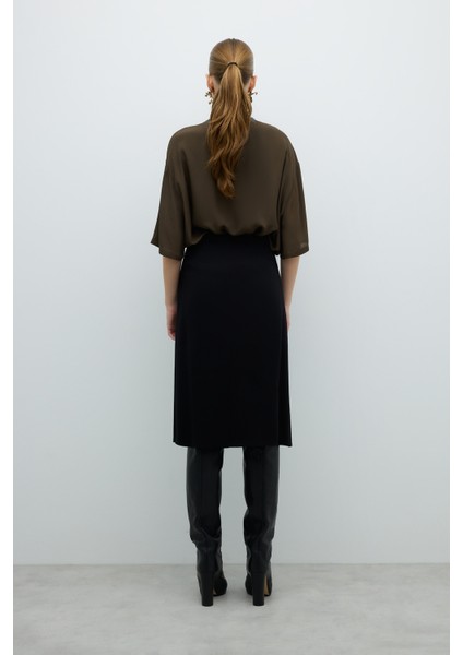 Içi Şort Detaylı Midi Boy Etek Siyah K2615047_001 fiyatları