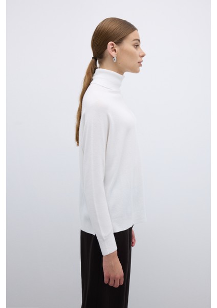 Balıkçı Yaka Triko Kazak Ekru K2671018_049 modelleri