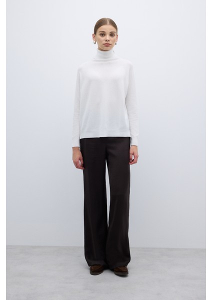 Balıkçı Yaka Triko Kazak Ekru K2671018_049 indirimleri