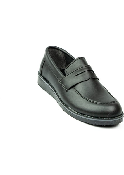 Babalı Minican 173 Siyah Mokasen Erkek Çocuk Günlük Ayakkabı