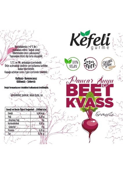 Pancar Kvass 250 ml modelleri