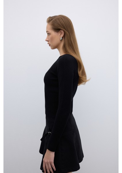 Bisiklet Yaka Triko Siyah K2671016_001 modelleri