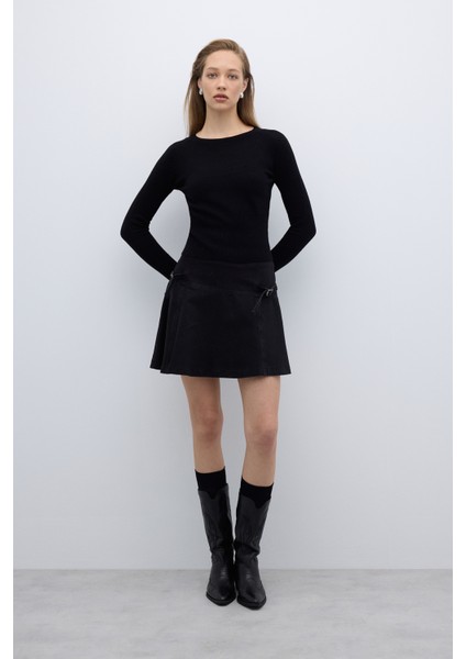 Bisiklet Yaka Triko Siyah K2671016_001 fırsatları