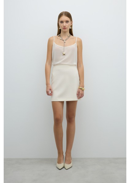 Mini Etek Ekru K2615070_049