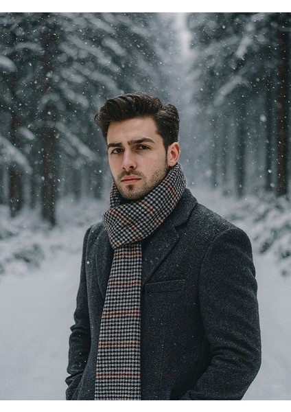 Erkek Pamuklu Yumuşak Dokulu Atkı