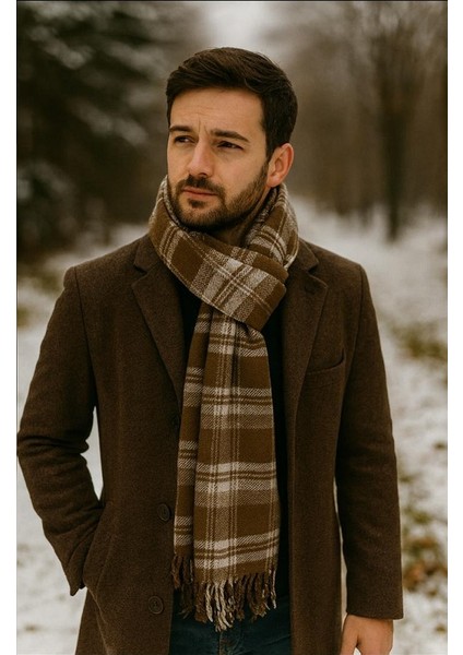 Erkek Pamuklu Yumuşak Dokulu Atkı