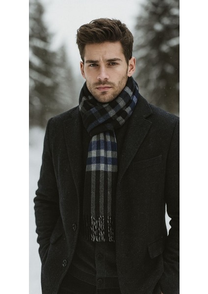 Erkek Pamuklu Yumuşak Dokulu Atkı