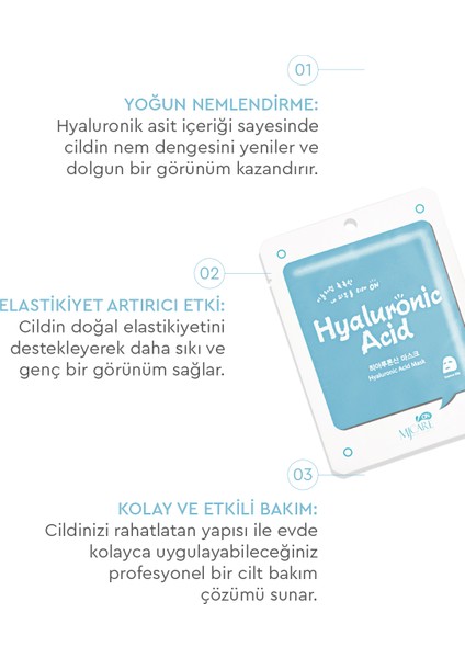 On Hyaluronic Acid Mask - Hyalüronik Asit Özlü Yüz Maskesi 20'li fiyatları