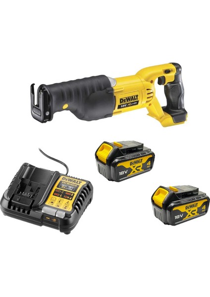 DCS380N Tilki Kuyruğu Testere 2*4AH Akü 1 Adet Şarjcihazı