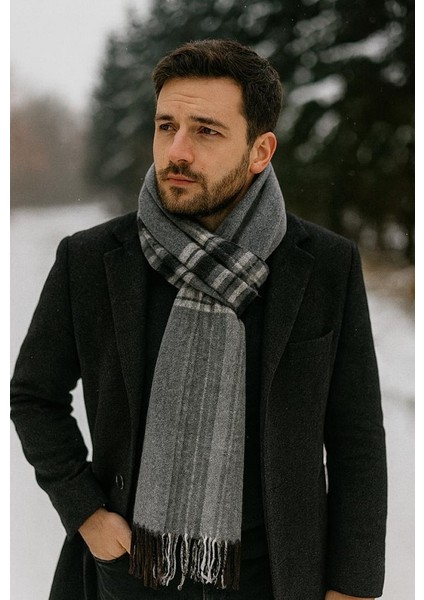 Erkek Pamuklu Yumuşak Dokulu Atkı