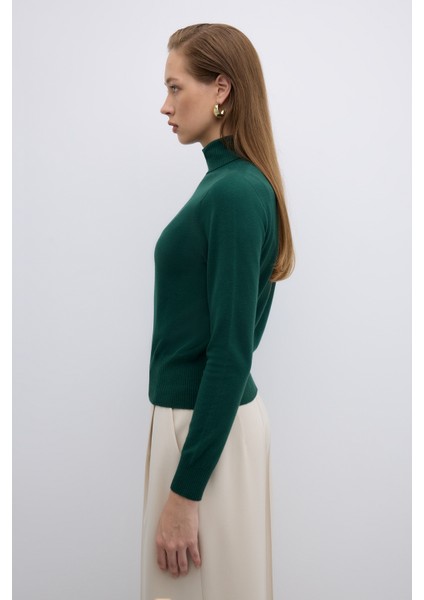 Balıkçı Yaka Triko Yeşil K2671001_012 modelleri