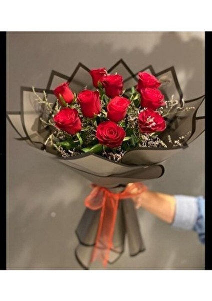 Çiçek Buket Ambalaj Jelatin Kağıdı (Siyah Zemin ve Siyah Kenarlı) Mat Opp 55X55CM 10ADET modelleri