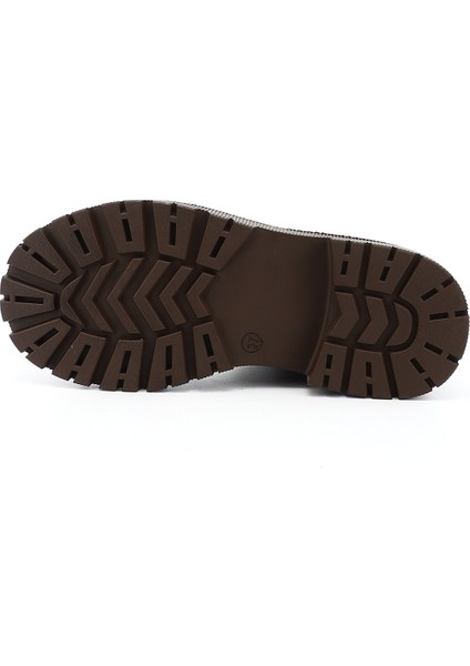 Kadın Kahverengi Fermuarlı Kalın Topuklu Postal Bot fırsatları