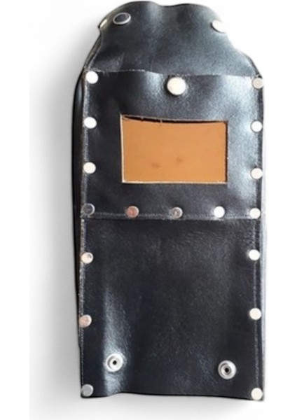 Deri Maske Kaynakçı Katlanır Deri Maskesi + Maske Camı