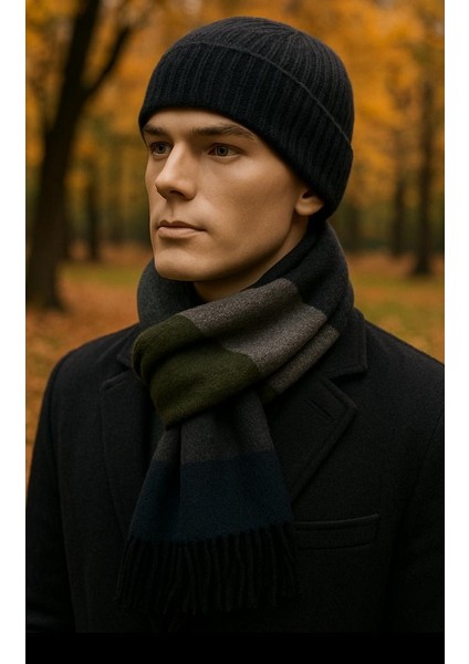 Erkek Pamuklu Yumuşak Dokulu Atkı