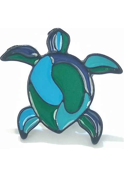 Su Kaplumbağası Rozet, Kaplumbağa Rozet, Deniz, Caretta Caretta Rozet, Pin, Kadın Broş.