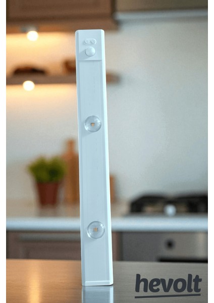 Hareket Sensörlü - Dekoratif Gece Lambası - USB Şarjlı LED Slim Armatür Aydınlatma 30 cm Beyaz Kasa fiyatları