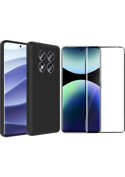 Xiaomi Redmi Note 14 Pro 4G Kılıf Kamera Korumalı Kartlık Hazneli Zore Vitra Kapak + Polymer Nano Ekran Koruyucu