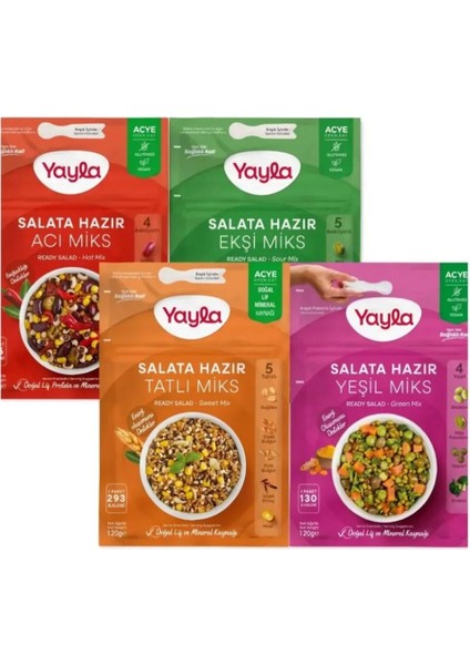 Salata Hazır Miks+Salata Toping 7'li Karma Paket fiyatları