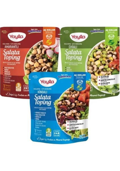 Salata Hazır Miks+Salata Toping 7'li Karma Paket modelleri