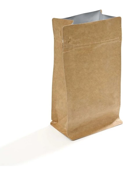 Pencereli Beyaz Kraft Kilitli Doypack Ambalaj 13 x 22,5 + 3,5 cm - 250 Gr. 750 Adet fiyatları