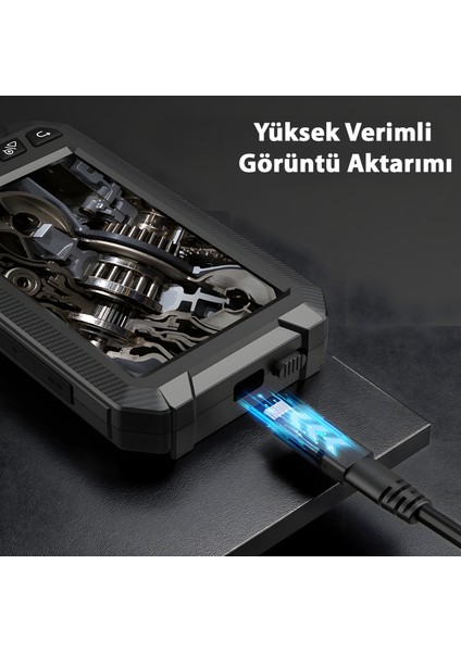 5003-2 Endoskop Kamera | 10M Kablo, 5" IPS Ekranlı, 2.0mp Hd Lens, Boru ve Motor Iç Görüntüleme