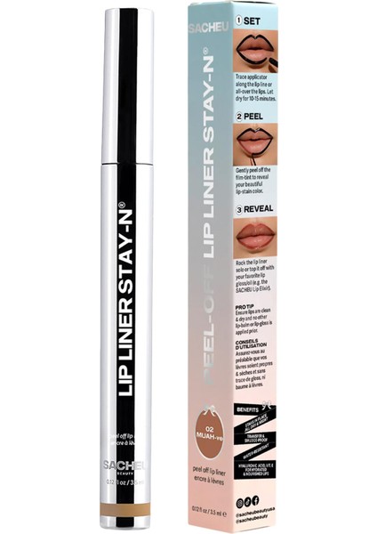 Lip Liner Stay-N Soyulabilir Uzun Süre Kalıcı Dudak Çizgisi Belirginleştirici 02 Muah-Ve 3.5ml modelleri