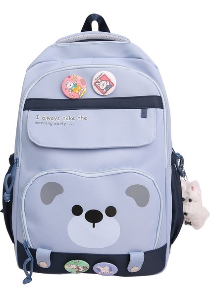 Yeni Japon Ins Rüzgar Taze Okul Çantası Tatlı Şeker Rengi Yay Sırt Çantası Genç Lise Öğrencileri Hafif Omuz Çantası (Yurt Dışından)