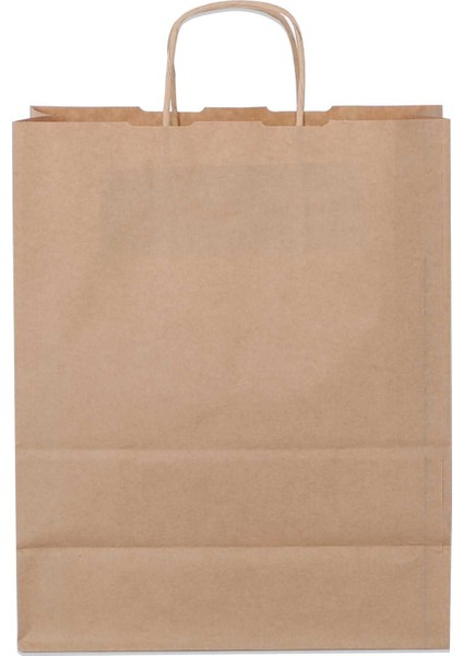 18*24*8 Kraft Saplı Kağıt Çanta 25 Adet