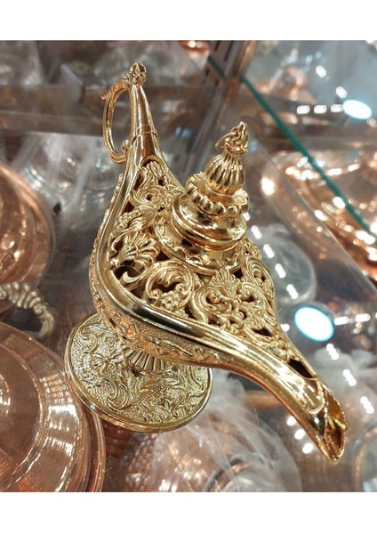 Sihirli Lamba Alaattin Bakır Gold Buhardanlık- Tütsülük - 3 Renk Bakır Tütsülük & Buhurdanlık 1 Adet fiyatları