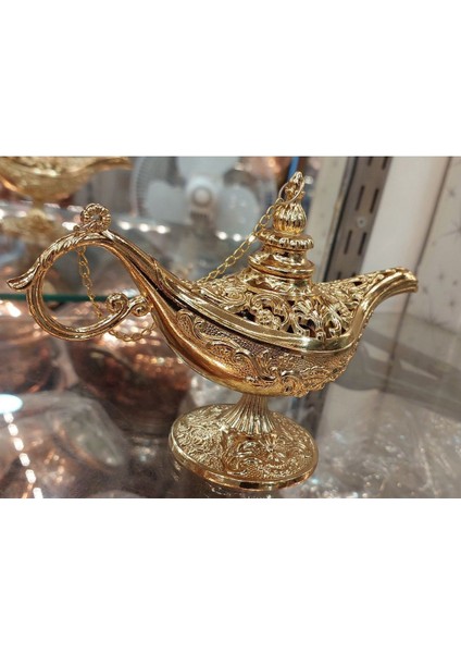 Sihirli Lamba Alaattin Bakır Gold Buhardanlık- Tütsülük - 3 Renk Bakır Tütsülük & Buhurdanlık 1 Adet fırsatları