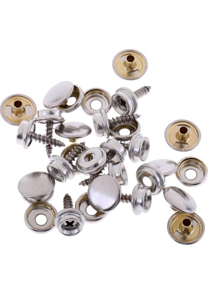 Tekne Kapağı/gölgelik Tespitleri - 10 Set Snap Fircener Paslanmaz Tuval Snaps Kit (Yurt Dışından)