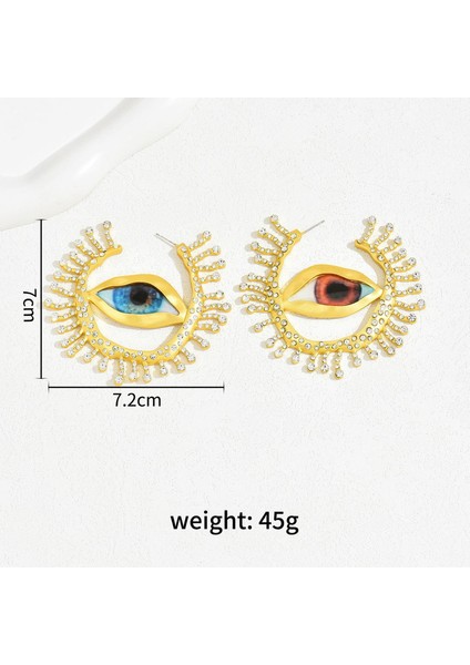 EH4298 Altın Nazarlık Zirkon Taşlı Kadın Küpe (Yurt Dışından) fiyatları