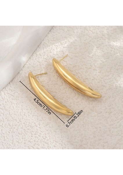 EH5083 Altın Yuvarlak Damla Tasarım Kadın Küpeleri (Yurt Dışından) fiyatları