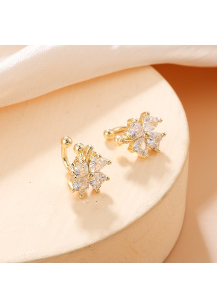 EH2167 Zirkon Taşlı Altın Çiçek Kadın Küpesi (Yurt Dışından) fiyatları