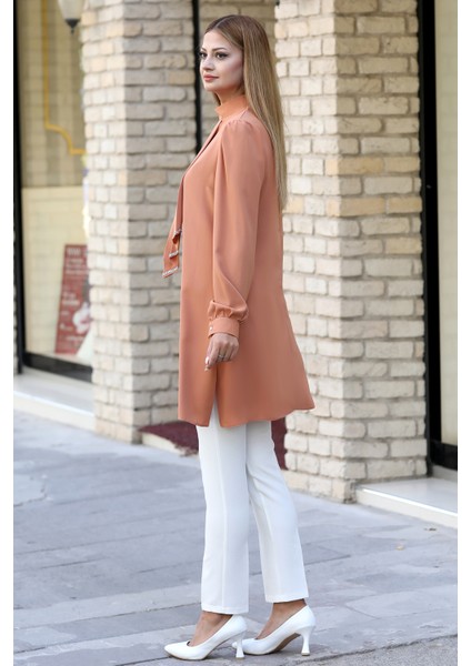 Işıltı Taş Detaylı Büyük Beden Tesettür Tunik fırsatları