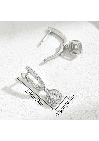 EH4585 Zirkon Taşlı Gümüş Sade Kadın Küpesi (Yurt Dışından) fiyatları