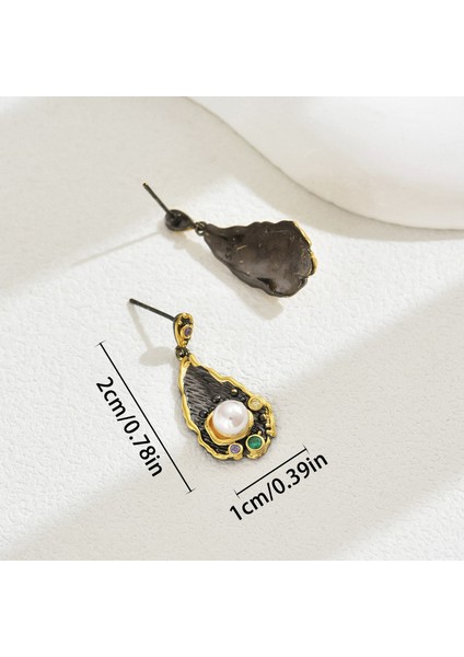 EH4715 Altın Gösterişli Yağ Damlası Zirkon Kadın Küpeleri (Yurt Dışından) fiyatları