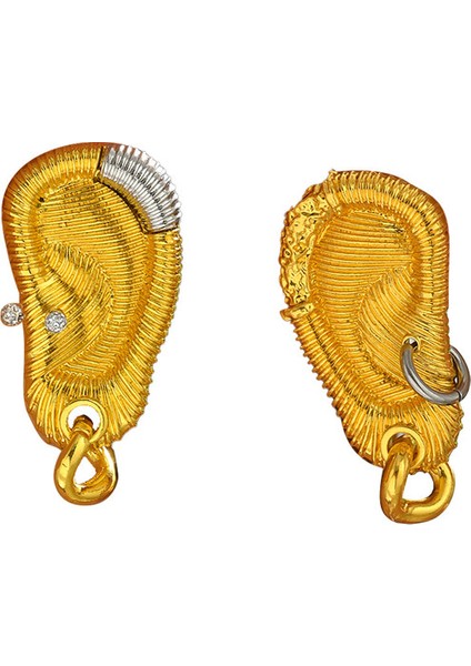 EH5071 Altın Avrupa ve Amerikan Tarzı Düzensiz Tasarım Kadın Küpeleri (Yurt Dışından)