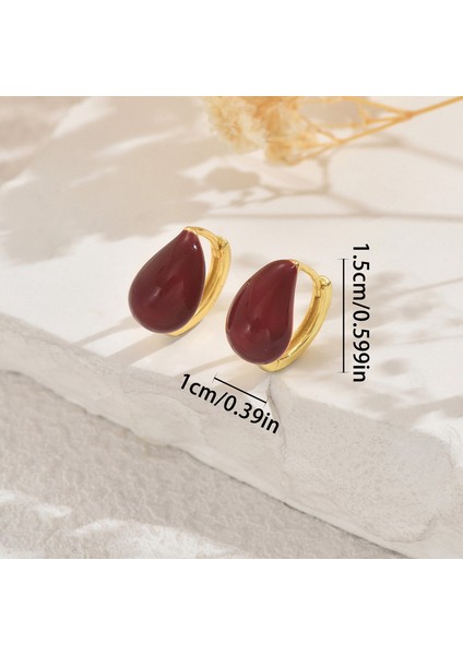 EH5035 Altın Işlemeli Damla Şeklinde Kadın Küpeleri (Yurt Dışından) fiyatları