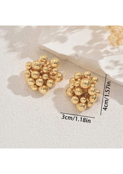 EH5036 Altın Çok Yönlü Geometrik Yuvarlak Kadın Küpesi (Yurt Dışından) fiyatları