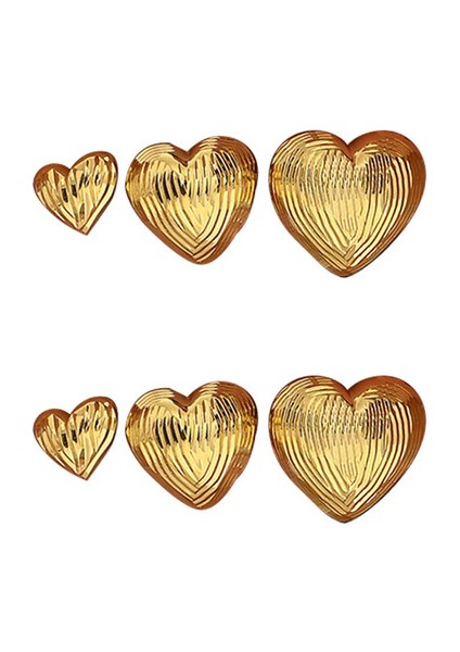 EH4755 Altın Kalp Kadın Küpeleri (Yurt Dışından)
