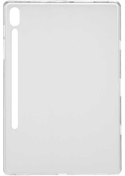 Galaxy Tab S7 Fe Lte (T737-T736-T733-T730) Kılıf Uyumlu Ata Tablet Süper Silikon Kapak-Renksiz