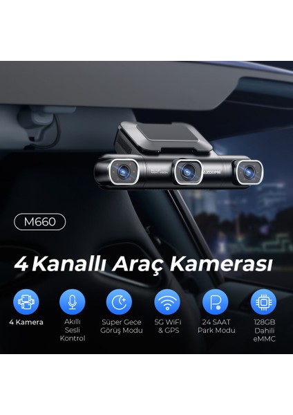 M660 4K Araç Kamerası fiyatları