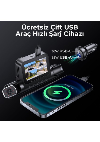 M660 4K Araç Kamerası