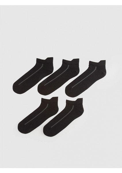 Lcw Accessorıes Siyah Erkek Patik Çorap 5'li