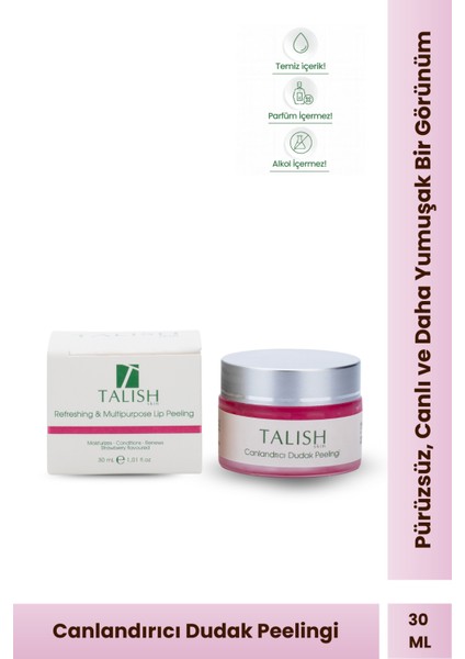 Refreshing And Multipurpose Lip Peeling Canlandırıcı Dudak Peelingi Extra Smooth Lips