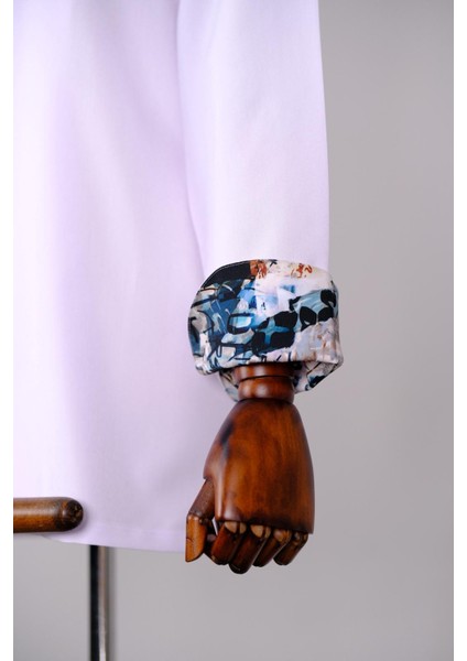 Aşçı Ceketi Ithal Kumaş Desenli Unisex Çıtçıtlı Uzun Kollu Chef Aşçı Mutfak Ceketi