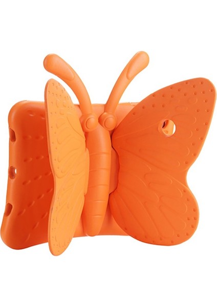 Galaxy Tab A8 10.5 SM-X200 (2021) Uyumlu Ata Butterfly Standlı Tablet Kılıf-Turuncu