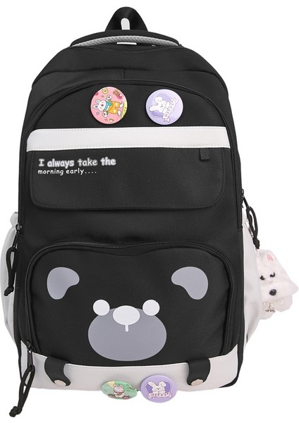 Yeni Japon Ins Rüzgar Taze Okul Çantası Tatlı Şeker Rengi Yay Sırt Çantası Genç Lise Öğrencileri Hafif Omuz Çantası (Yurt Dışından)